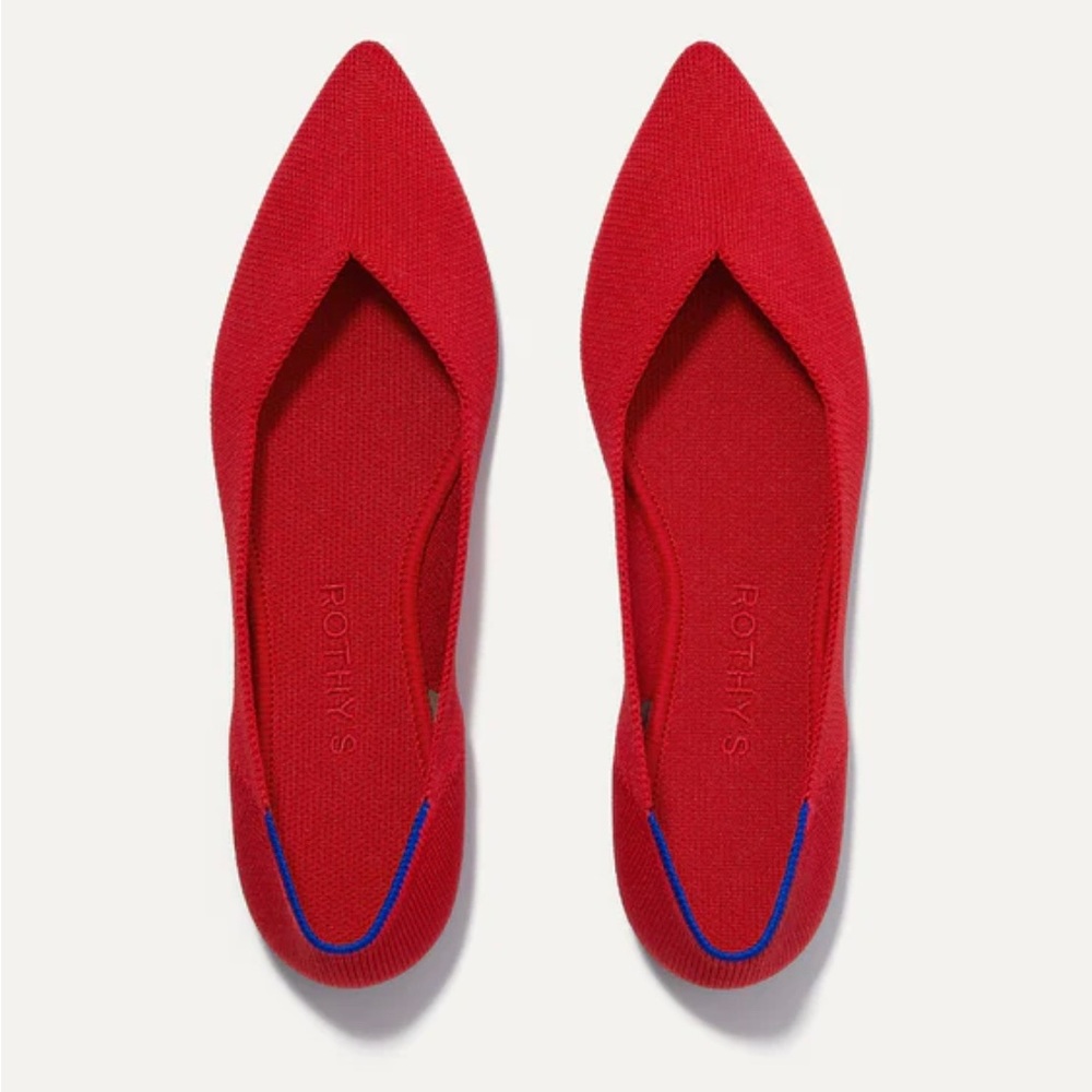 Red the point flat Rothy’s